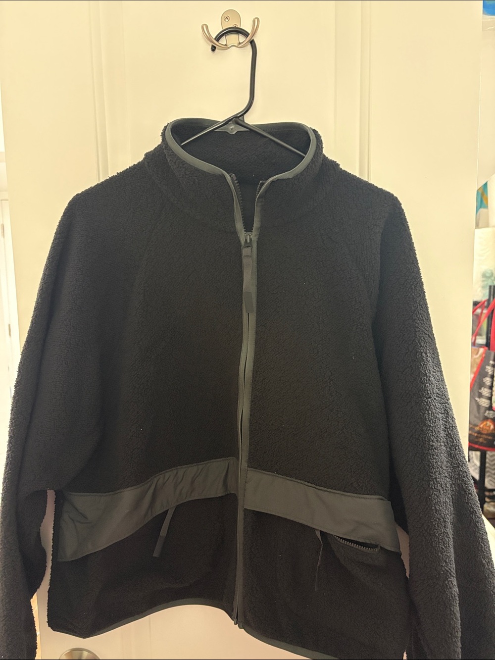 Nike Black Sherpa Full-Zip Hoodie